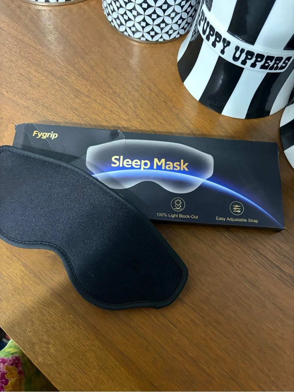 New in box Sleep Mask with Adjustable Strap